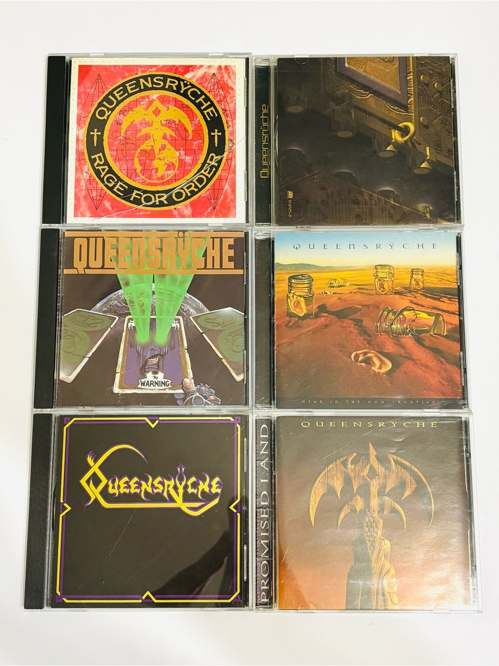 Queensryche CD Lot 6 Progressive Heavy Metal Albums The Warning - Tested